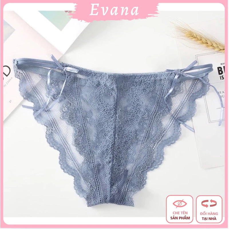 [CHỌN MÀU] Quần lót nữ, quần ren nơ hai bên siêu xinh EVA244