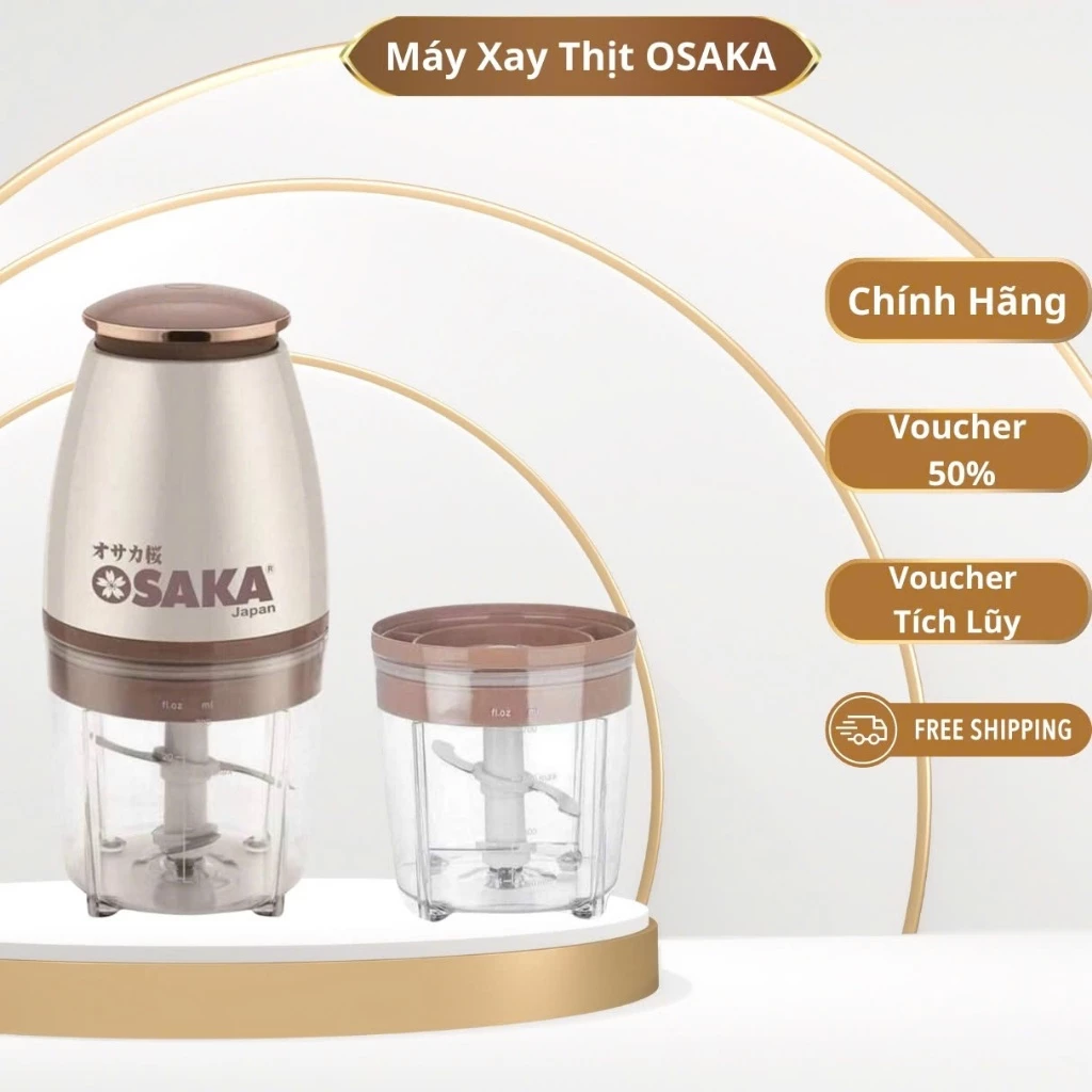 Máy Xay Thịt Osaka Nhật Bản Thực Phẩm Nhà Bếp Sinh Tố Dung Tích 750ml Công Suất 350W New