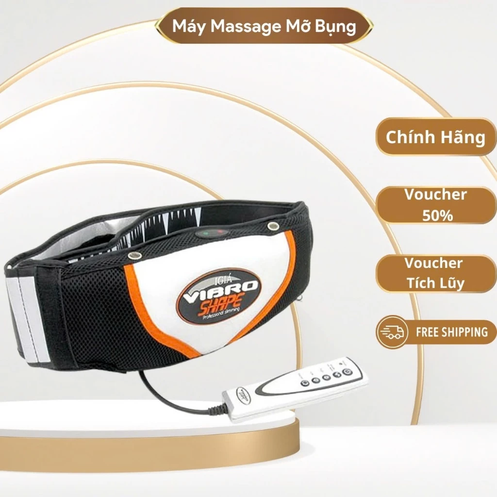 Máy Massage Rung Giảm Mỡ Toàn Thân Hiệu Quả - Đai Massage Rung Nóng Giảm Mỡ Bụng New