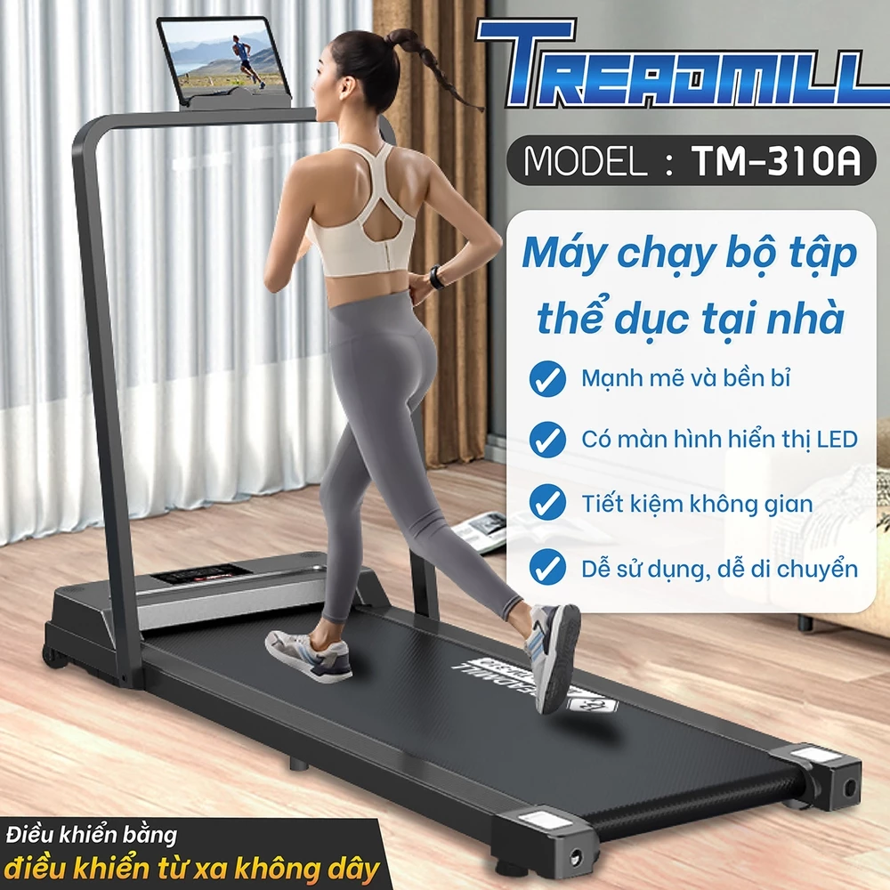 BG -(Có Điều Khiển Remote Từ Xa) Máy chạy bộ điện trong nhà máy đi bộ gia dụng  TM310 và TM310A