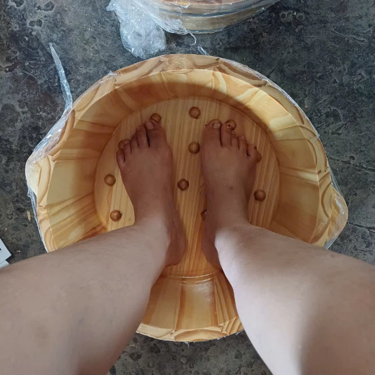 ⚡ Bồn gỗ ngâm tay, ngâm chân, làm nail, rửa mặt ⚡
