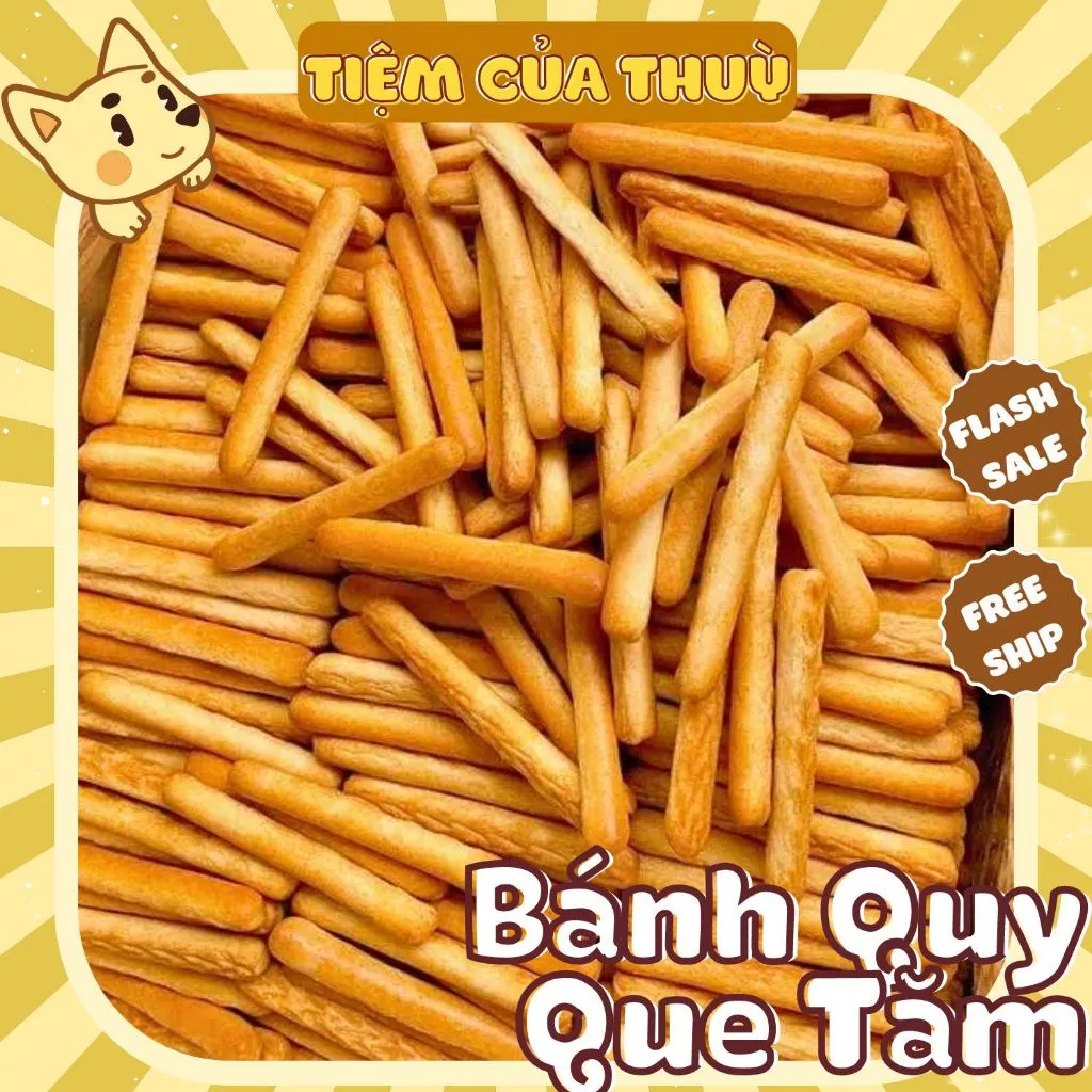 500G Bánh Quy Que Tăm, Bánh Quy Đũa Mặn Bơ Sữa, Bánh Quy Que Chấm Sữa đồ ăn vặt, đồ 1k