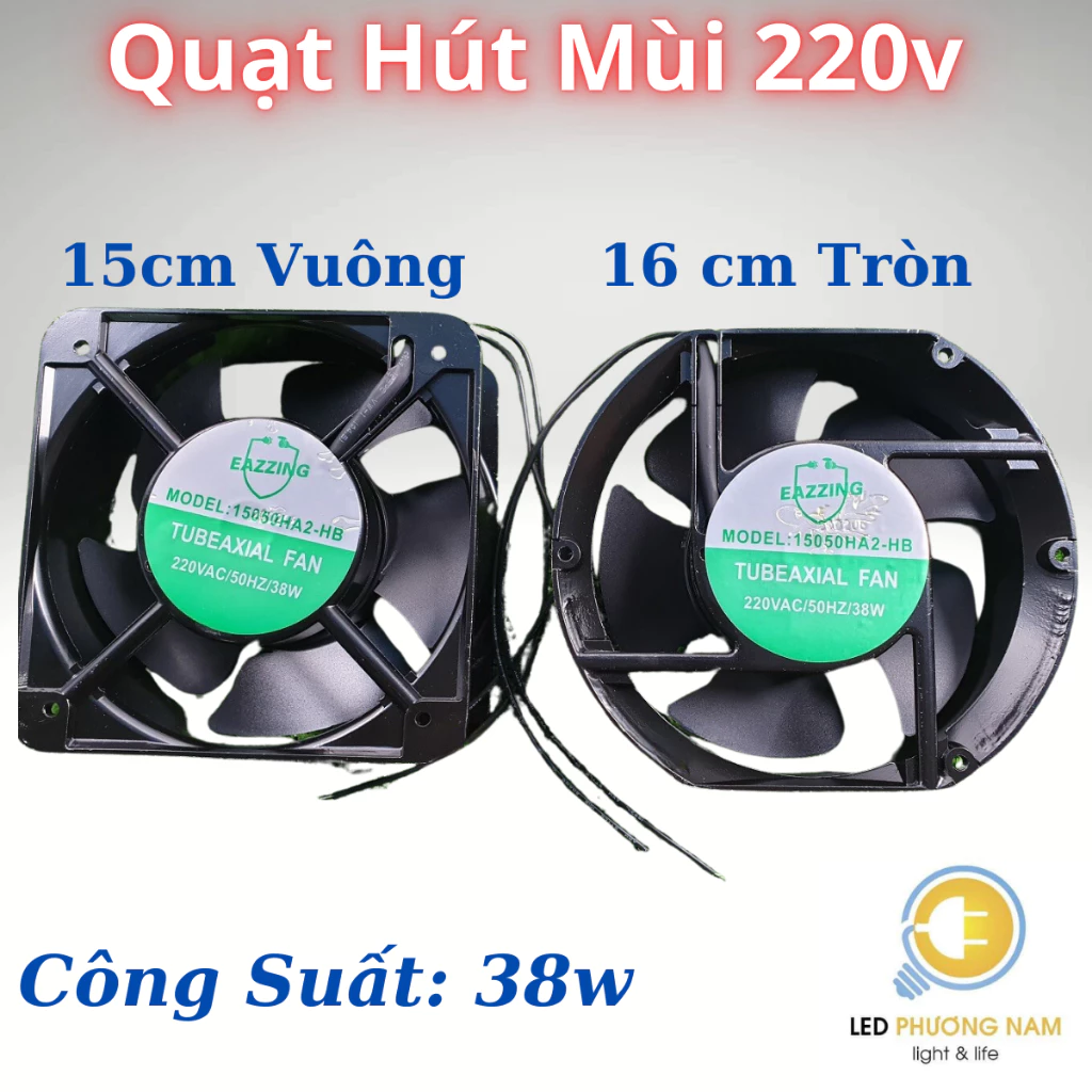 Quạt Hút 220v 15cm * 15cm / 16cm * 16cm