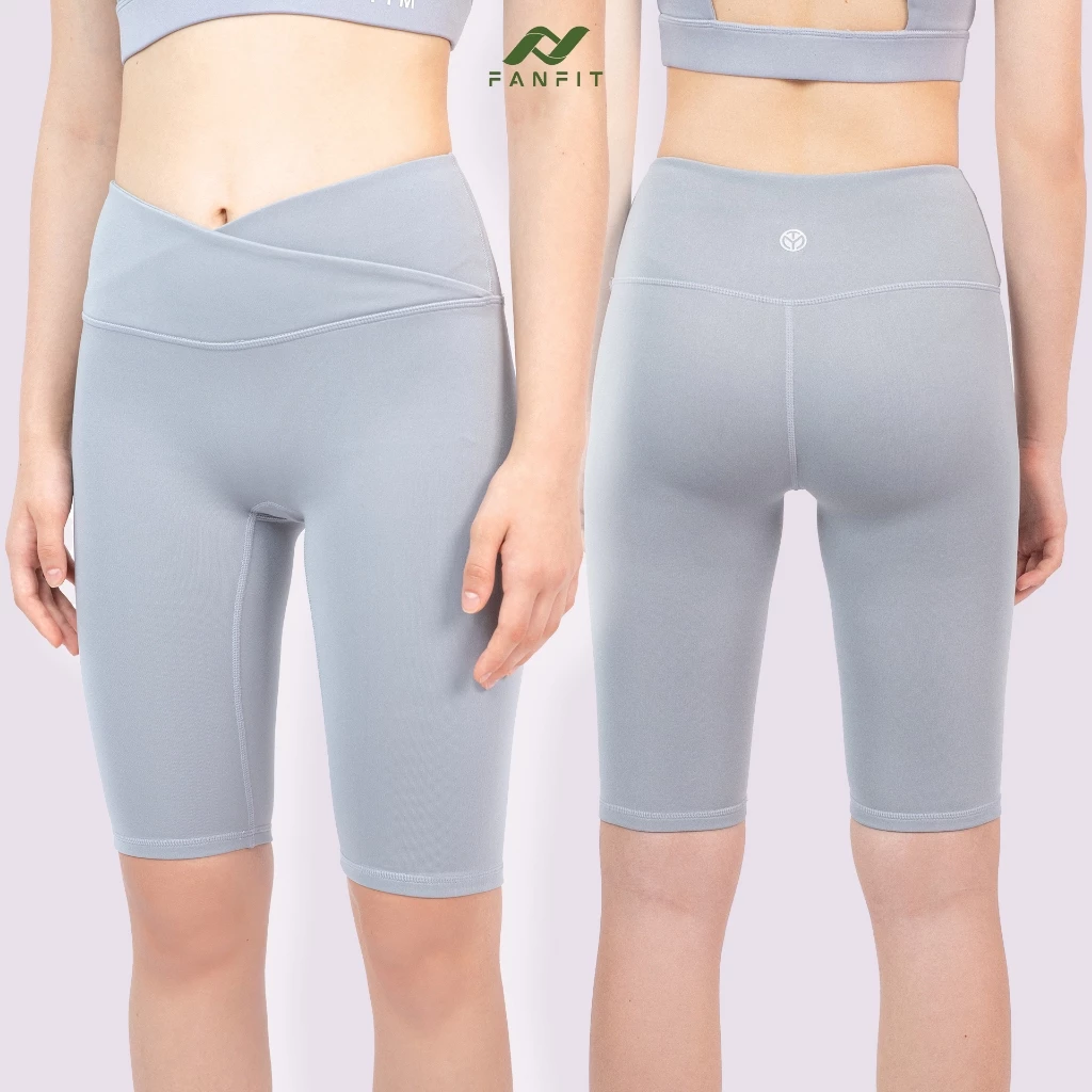 Quần lửng thể thao tập Gym Yoga Pilates TYM SHWT001 - Không đường may nhạy cảm, lưng cao, cạp V