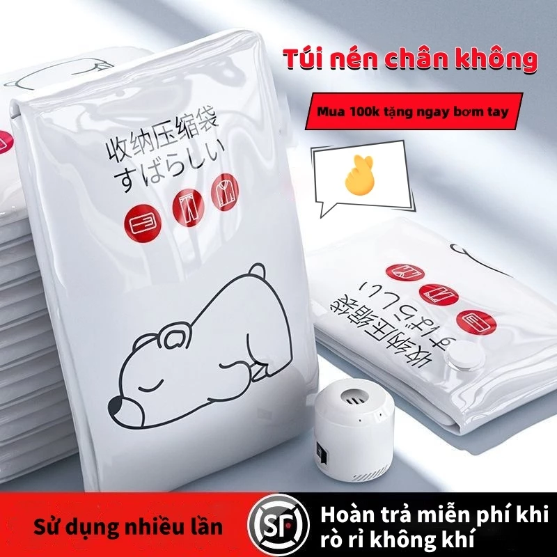 HELLO SHOP Túi Hút Chân Không  -  Túi nén Đựng Quần Áo, Chăn Màn Mền, Gọn Gàng, Chống Mốc