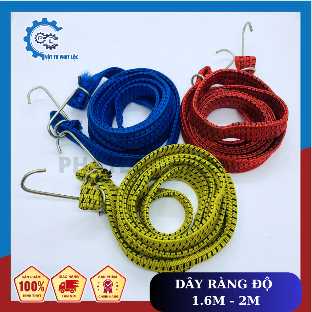 Dây ràng - Dây thun chằng đồ có móc 2 đầu nhiều kích cỡ