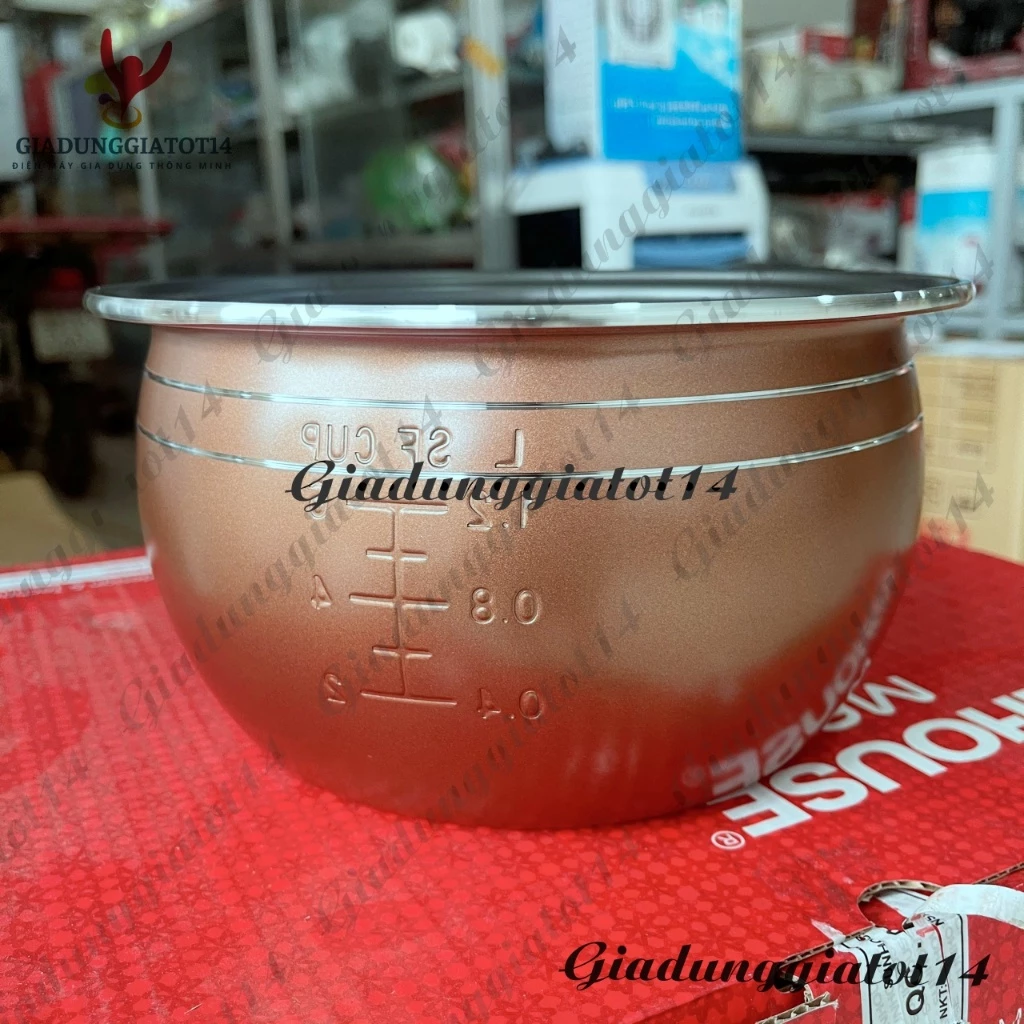 Lòng nồi cơm điện Cuckoo Cr387/388- dung tích 1L,1L2,1L8, 2L2- Lòng chống dính- Đổi mới lỗi 1 đổi 1