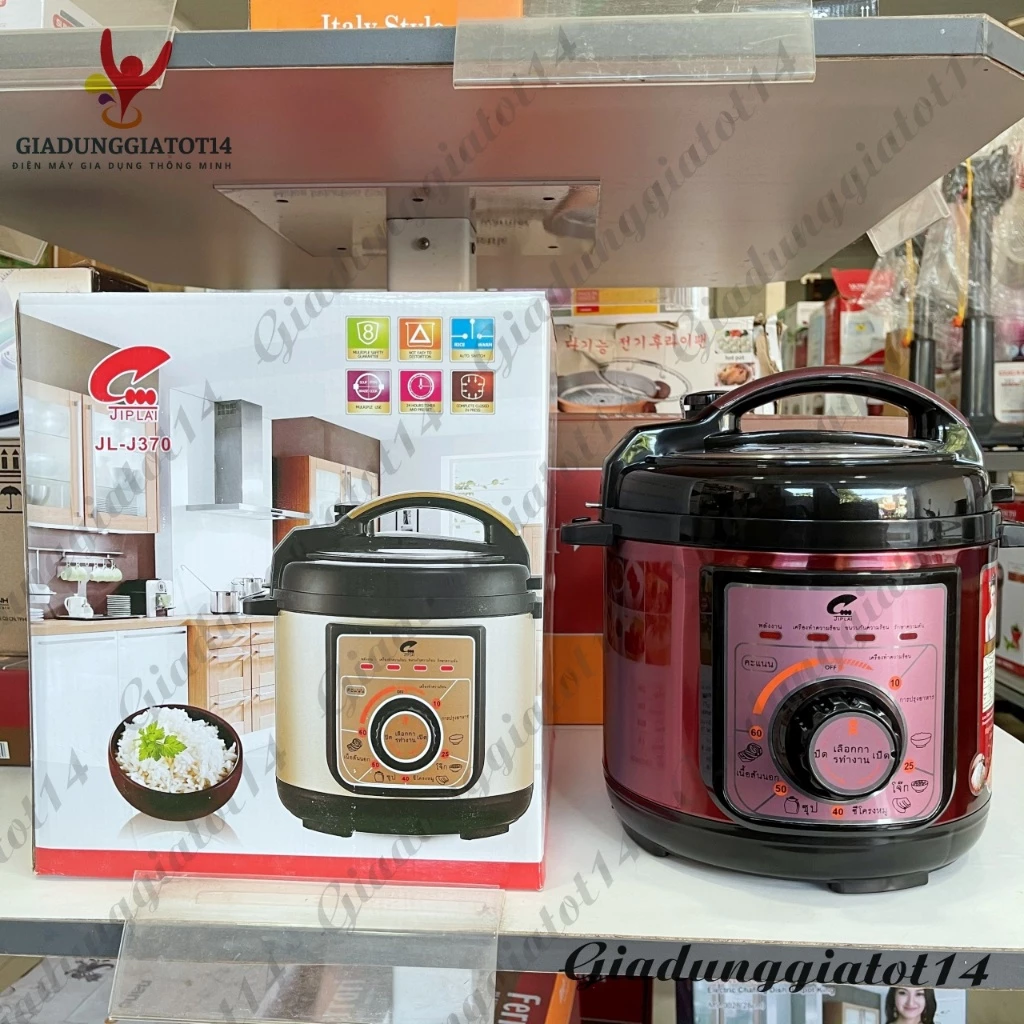 Nồi áp suất điện đa năng Jiplai Thái Lan JL-370 dung tích 2,5L công suất 800W- Bảo hành 12 tháng