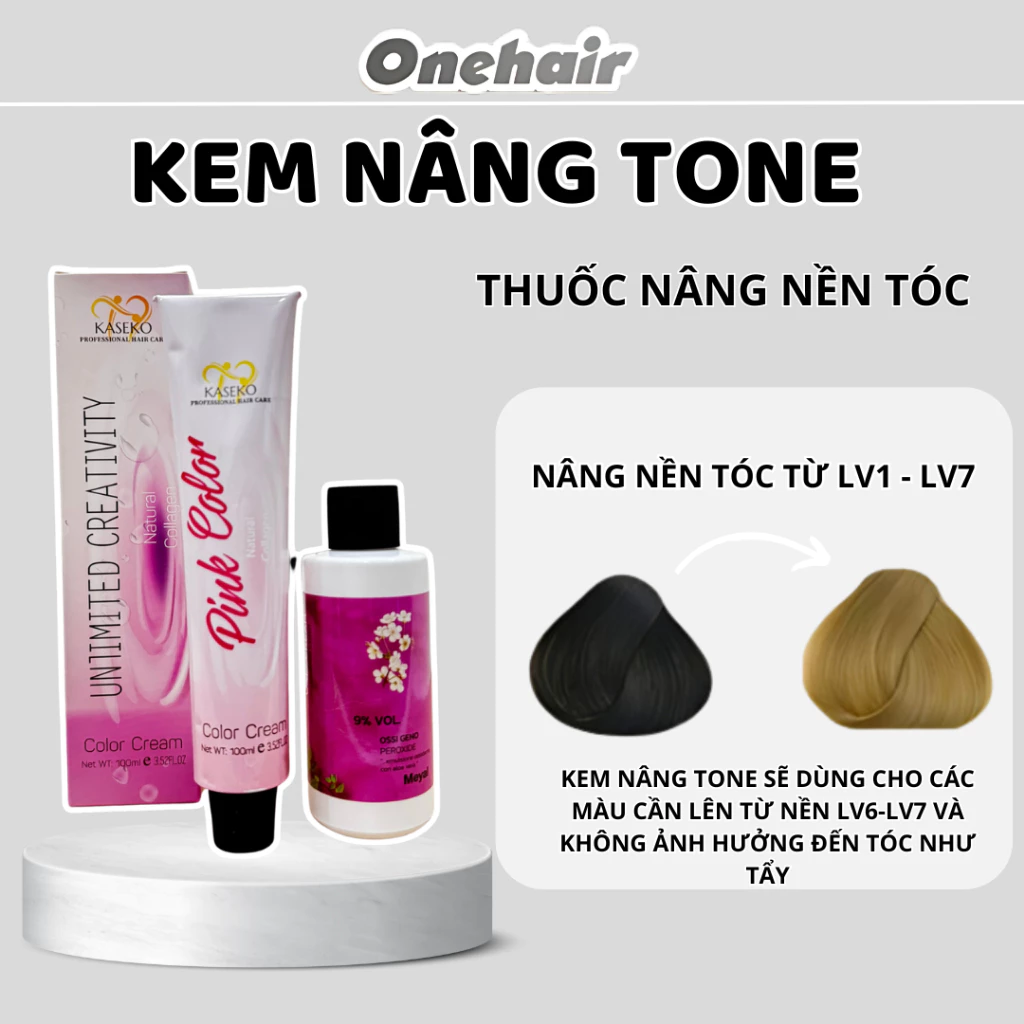 Thuốc NÂNG TONE Tóc - Nâng Tông Sáng, Nhuộm Tóc Chuẩn - ONE HAIR