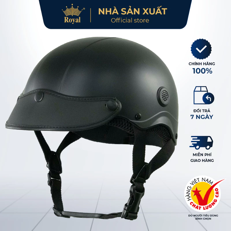 Mũ Bảo Hiểm Lưỡi Trai Asia MT-128B, Nón Bảo Hiểm Sơn Nửa Đầu Thời Trang Chính Hãng Hợp Nam Nữ