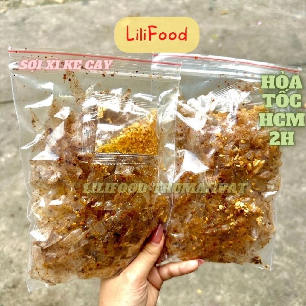 Bánh Tráng Sợi Xì Ke Muối Đen Siêu Cay-LiLiFood