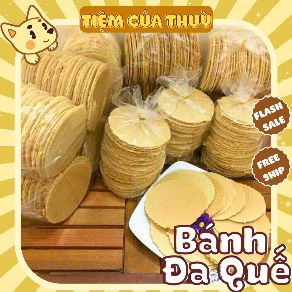 Bánh Quế Tròn, Bánh Quế 160Gr (40-50 cái) Cổ Truyền Tuổi Thơ, Siêu Ngon Giòn Tan, đồ ăn vặt