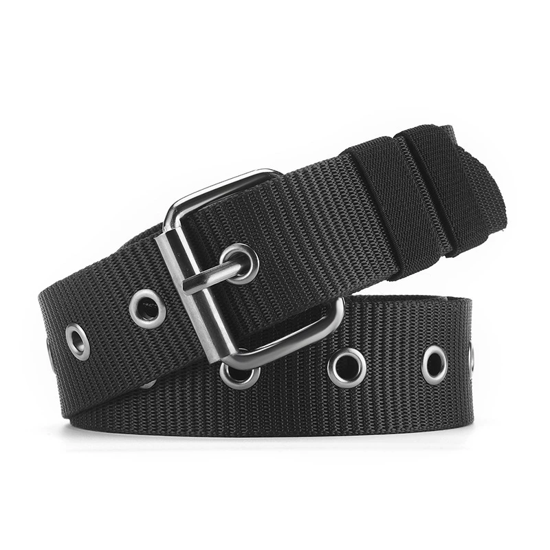 Thắt lưng vải canvas unisex cực đẹp, khóa kim gọn gàng, thiết kế thời trang mới lạ, bền bỉ không lo bong tróc: TL17D