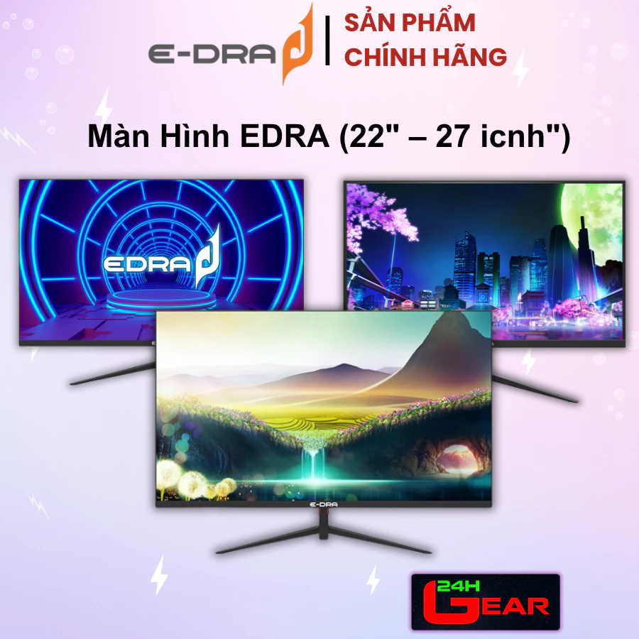 Màn hình Gaming E-DRA EGM22F100 / EGM24F100H / EGM27F100H FullHD 100Hz ( Bảo Hành 24Th Chính Hãng )