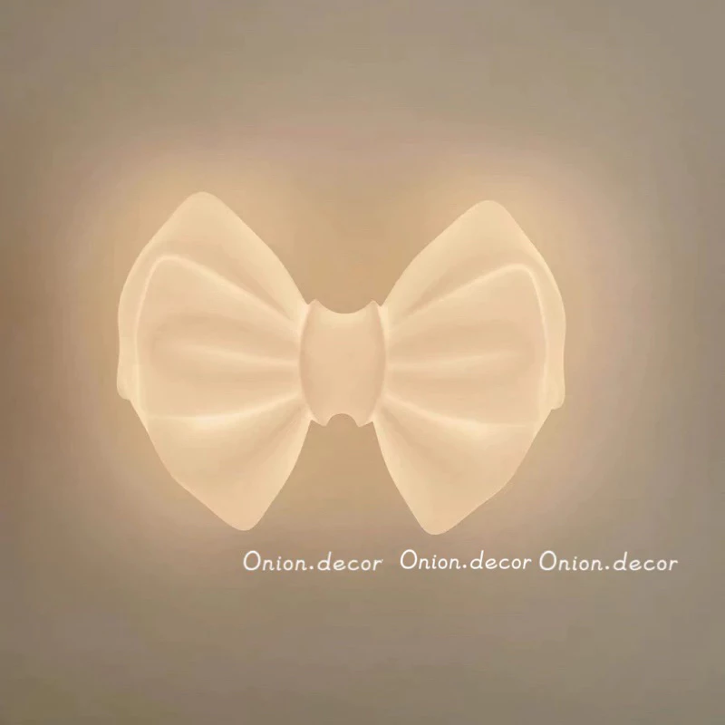 Đèn Led treo tường trần nhà hình nơ trang trí decor phòng ngủ