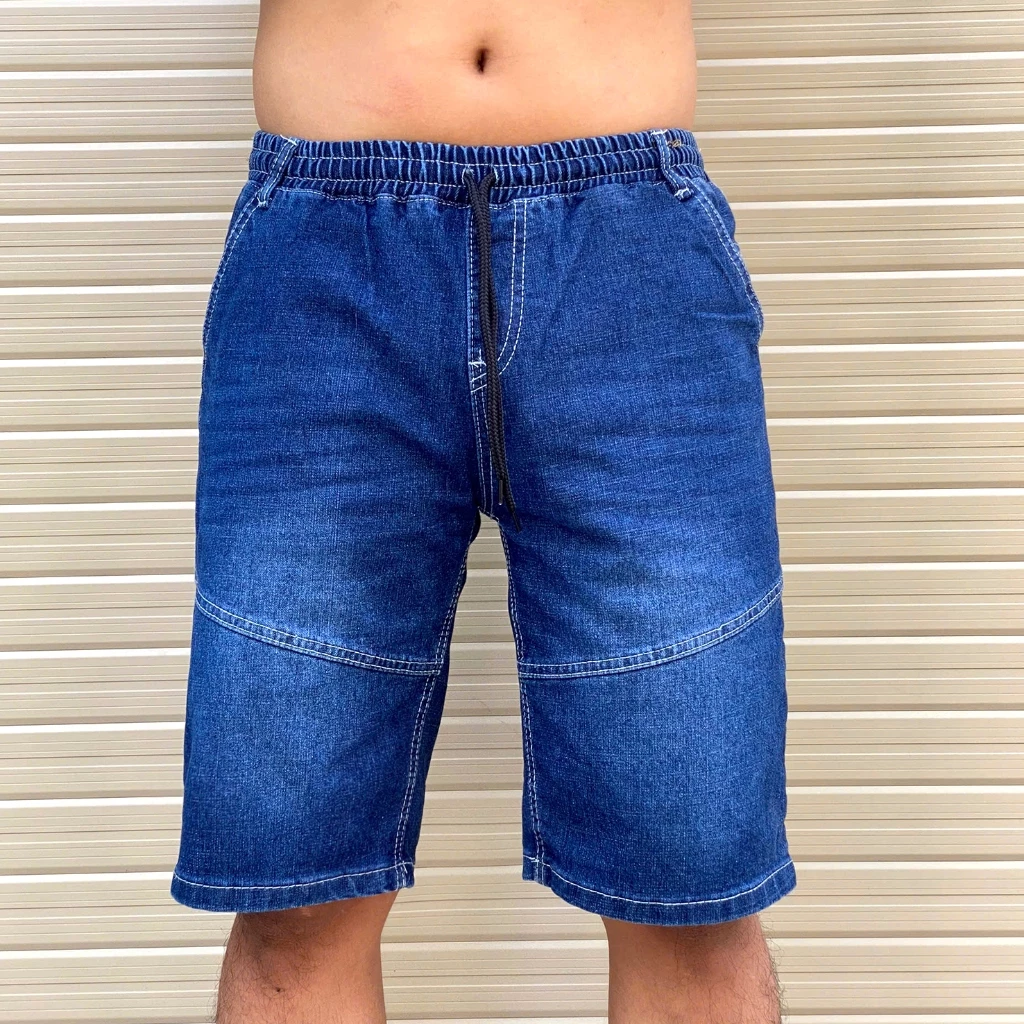 Quần Short Jean Nam Lưng Thun ANDROMEDA 3 Màu Cơ Bản Đáy Dài Mặc Thoải Mái