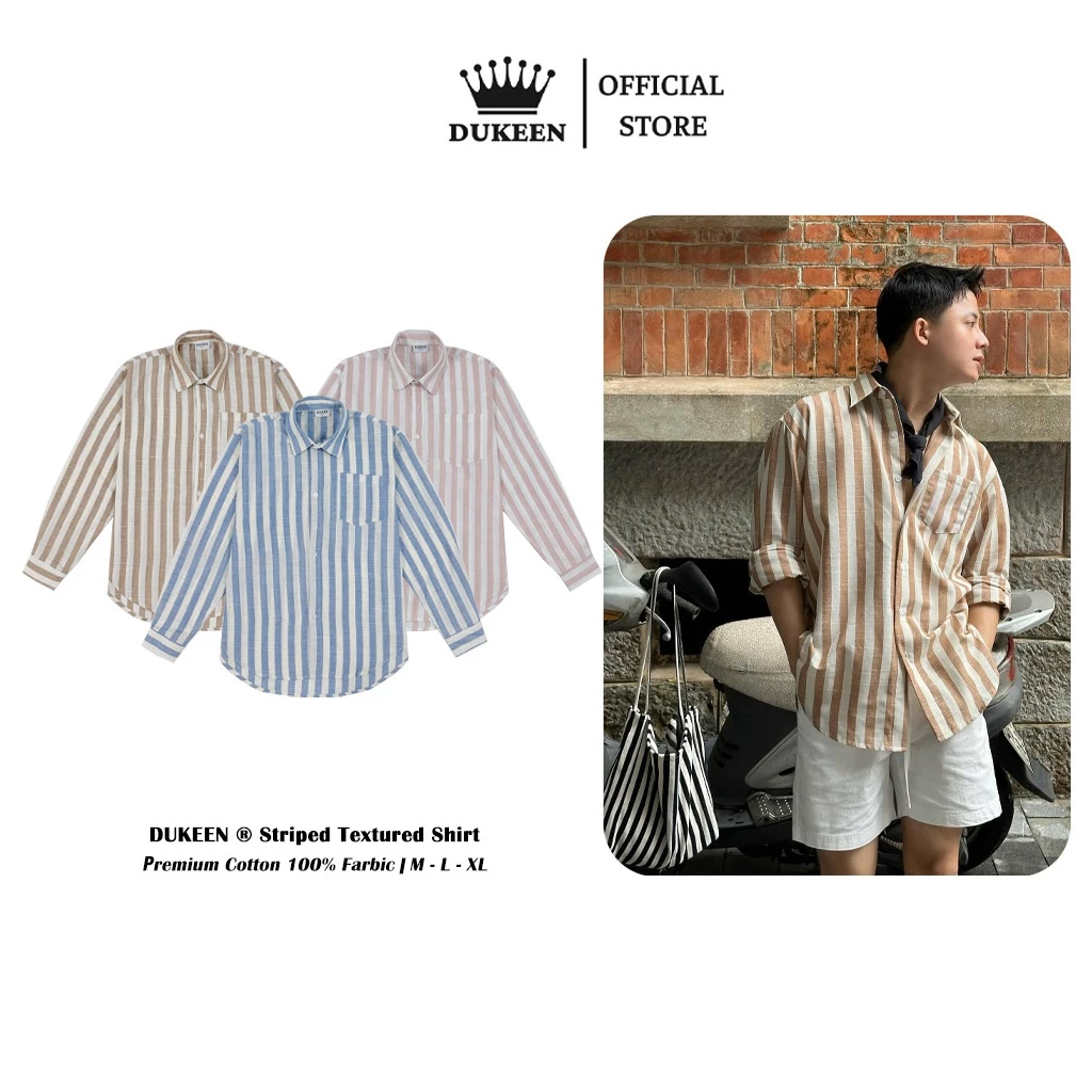 Áo Sơ Mi Kẻ Sọc Linen Xước Form Rộng Đuôi Tôm Oversize Nam Nữ SM061