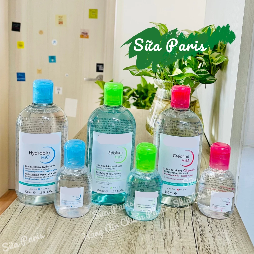 Tẩy trang BD pháp crealine h20 giúp da sạch sâu, thông thoáng và se nhỏ lỗ chân lông_Sữa Paris