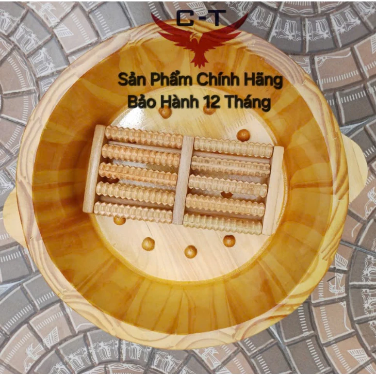 Chậu ngâm chân⚡XẢ KHO⚡thùng ngâm chân gỗ thông Mỹ loại 1,có hạt massage, ngâm tay làm nail TẶNG KÈM THẢO MỘC NGÂM CHÂN