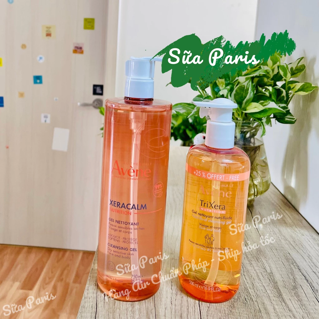 Sữa tắm Avene Trixera dành cho da khô, rất khô, da cơ địa, kích ứng_Sữa Paris Aderma