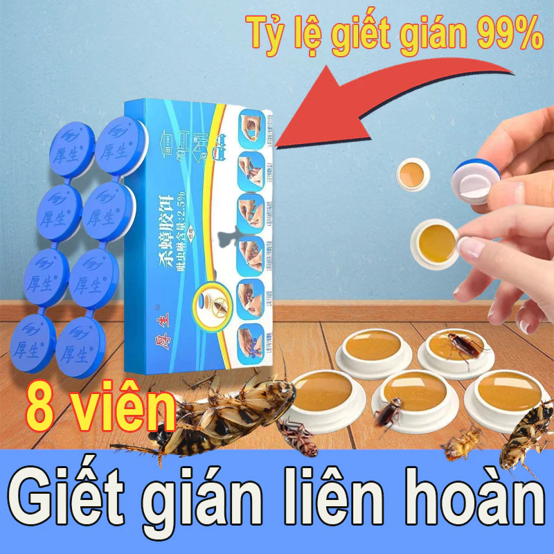 Viên Diệt Gián Sinh Học, Loại Bỏ Gián Hiệu Quả Nhanh Chóng, Diệt Tận Gốc, An Toàn Cho Người Và Vật Nuôi