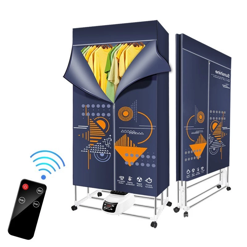 Tủ Sấy Quần Áo - Máy Sấy Quần Áo - ION Khử Khuẩn - Công Suất Lớn 1500W Siêu Nhanh - Gấp Gọn Tiện Lợi - Dễ Dàng Di Chuyển
