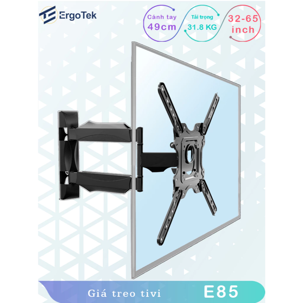 E85 P4 Giá treo TIVI xoay đa năng/ Giá treo màn hình [32-65inch] -Chính hãng Ergotek [Cao cấp hơn P4]