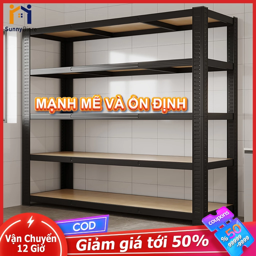 SUNNY Kệ Sắt + MDF V Lỗ 3/4/5/6 Tầng Kệ Đa Năng Cao Cấp Giao Hàng Nhanh Từ Nhiều Kích Thước Lựa Chọn