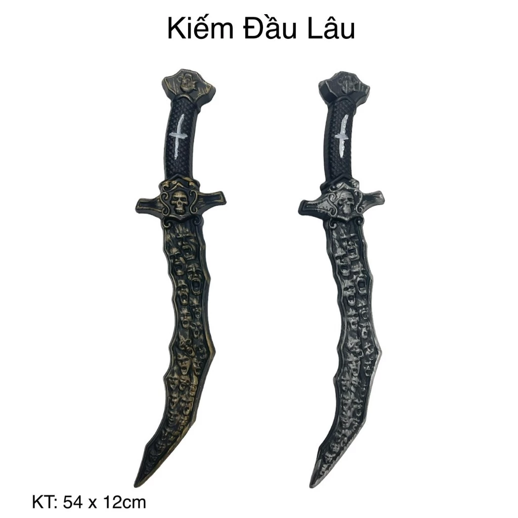 Halloween đồ hoa trang Kiếm Đầu Lâu bằng nhựa ( 1 cái) - 54cm