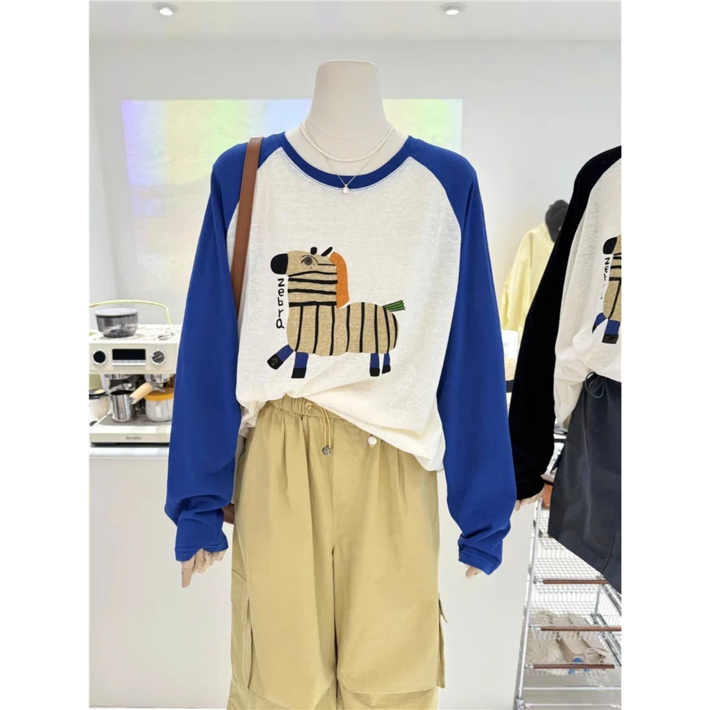 Áo thun nữ dài tay phối màu IN HÌNH ANHSTORE chất xược cotton, áo thun tay dài phối màu cá tính phong cách Hàn Quốc