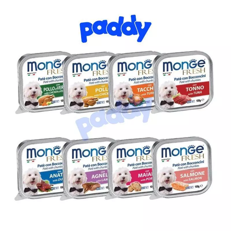 Pate Monge Cho Chó Nhiều Vị Thơm Ngon 100g