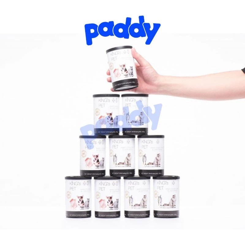 Pate Thịt Tươi Kings Pet Cho Chó Mèo Mọi Lứa Tuổi (Lon 380g)