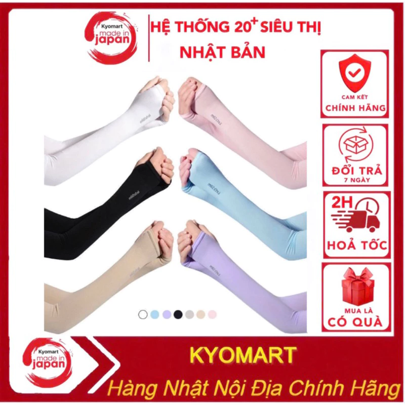Găng tay chống nắng Let's Slim xỏ ngón vải dày dặn mịn mát