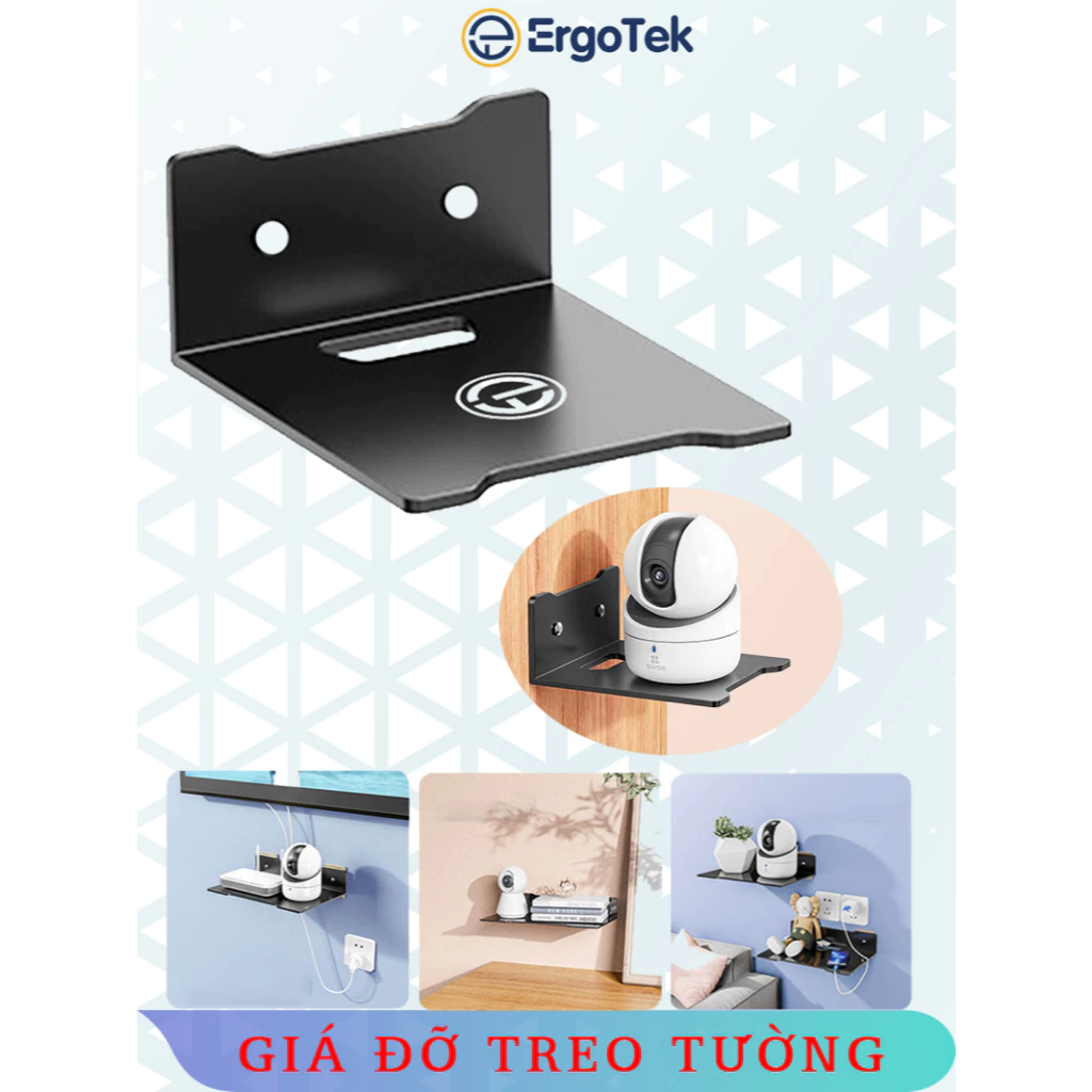 Giá đỡ gắn tường Polycom - Kệ để đồ - Giá đỡ wifi - Giá đỡ camera - Giá đỡ máy chiếu - Ke góc- Ergotek Ep22 Ep