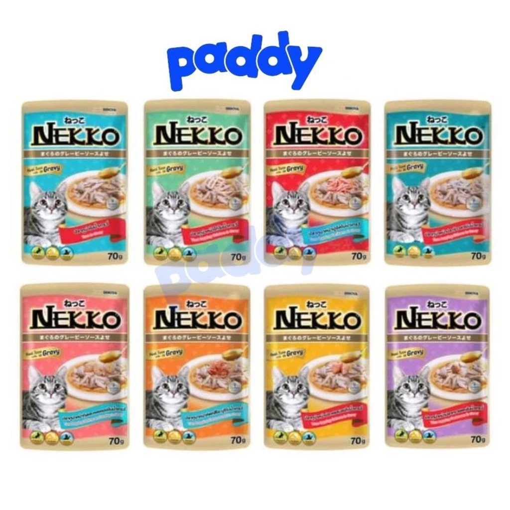 Pate Nekko Sốt Gravy Cho Mèo Mọi Lứa Tuổi (70g)