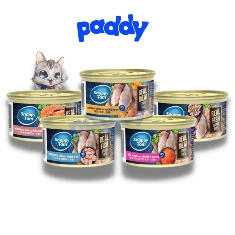 Pate Cho Mèo Snappy Tom Premium (Lon 85g)