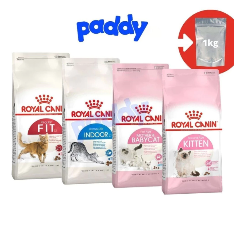 [Túi chiết 1kg] Hạt Mèo Royal Canin Indoor, Kitten, Fit, Mother Baby, Urinary, Hairball, Hair Skin, British Shorthair
