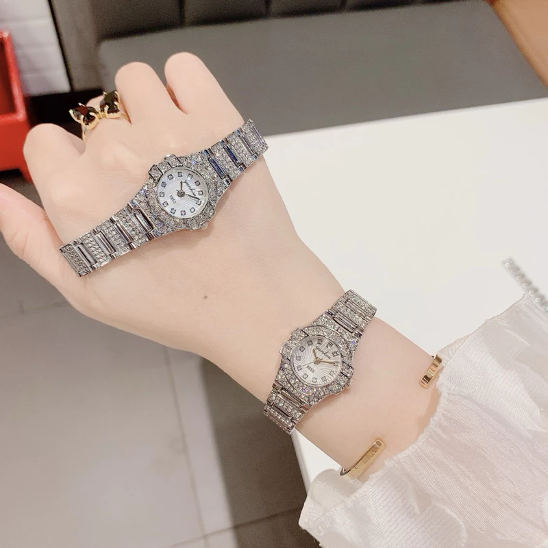Đồng Hồ Nữ Yunkou Đá Nhỏ Xinh Full Đá Cao Cấp