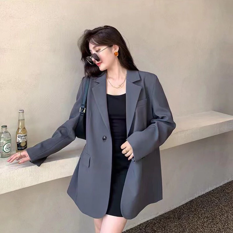 Áo Blazer Nữ Form Roộng Dài Tay Hàng QC  Form Rộng Mẫu Mới 2024