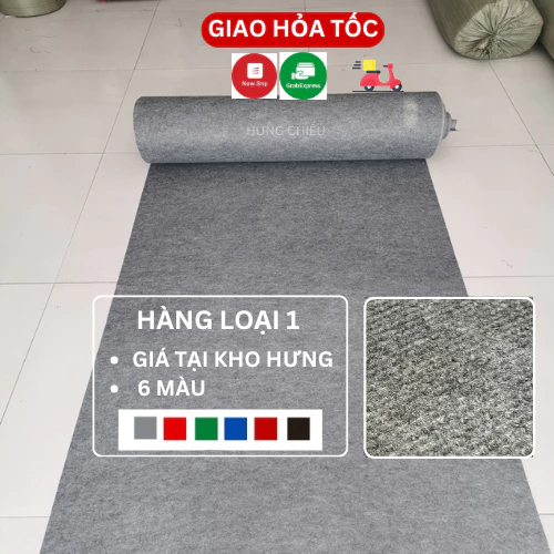 Thảm trải sàn nỉ lót sàn văn phòng cửa hàng dày 3mm, thảm nỉ sự kiện giá rẻ dạng cuộn trải sân khấu event hội nghị ED22