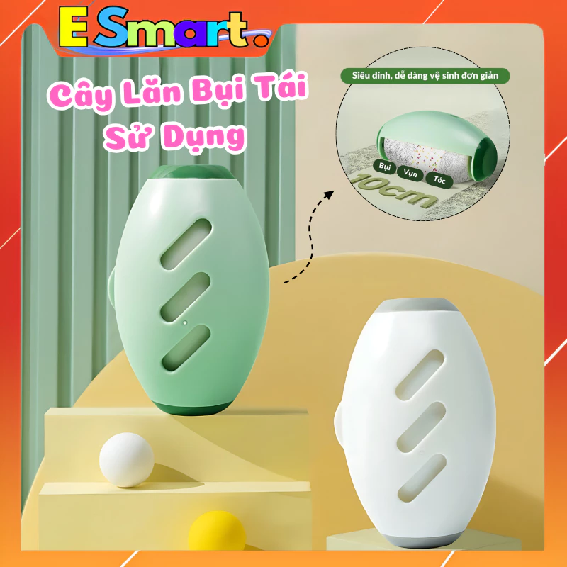 Cây Lăn Bụi Cầm Tay Quần Áo, Ghế Sofa, Lông Thú Cưng Tiện Lợi - Cây Lăn Bụi Tái Sử Dụng Đa Năng Silicon Bám Dính Cao
