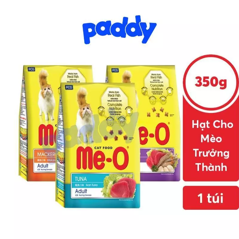 Hạt Cho Mèo Trưởng Thành Me-O 350g