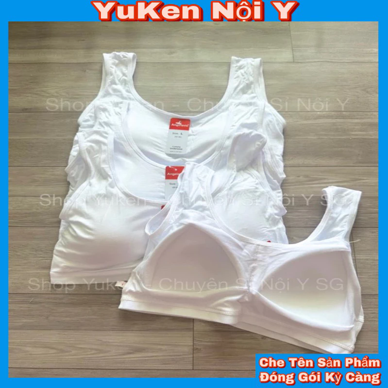 Mã 026-Áo Trắng Học Sinh-Áo Lót Nữ Mút May Liền,Bo Thun Chống Lộ Cho Các Bé Gái
