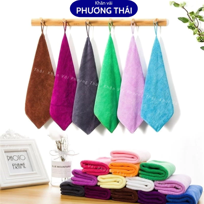 Combo 10 Khăn nail, khăn làm móng 30.30cm dày dặn, mềm, êm
