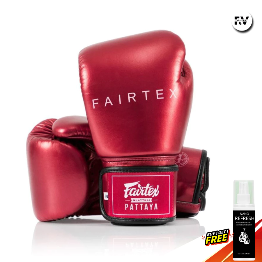 Găng Boxing Fairtex “Metallic” – BGV22 Đỏ
