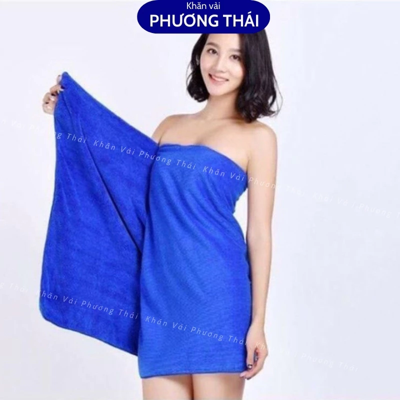 Khăn tắm spa, khăn body quấn quanh người siêu mềm, thấm hút tốt, kt 70.140cm