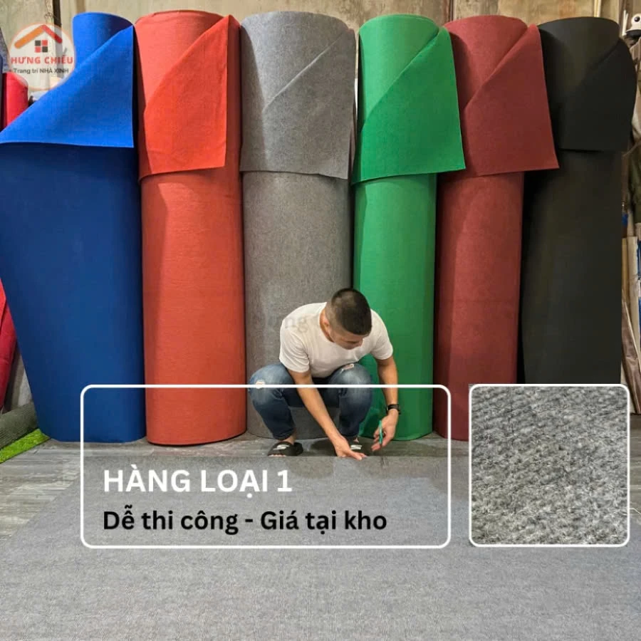 Thảm trải sàn nỉ văn phòng, lót sàn phòng khách, thảm nỉ sự kiện, hội nghị giá rẻ - Hưng Chiếu ED22