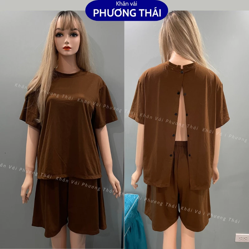 Bộ quần áo xông hơi spa nam nữ, bộ khách mặc massage body, châm cứu đông y 100% cotton thấm hút tốt