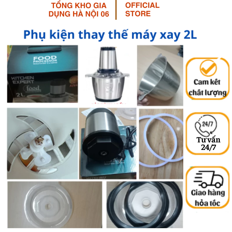Phụ kiện thay thế máy xay Inox 2L- Phụ kiên/phụ kiên