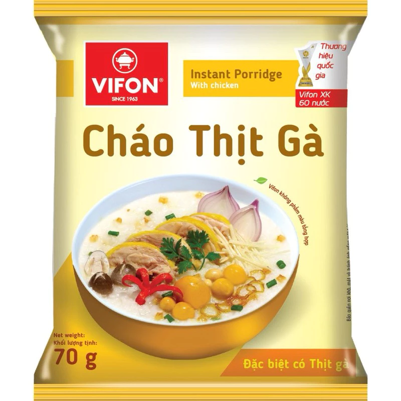 Cháo Thịt Gà Vifon 1 gói 70g - VF03